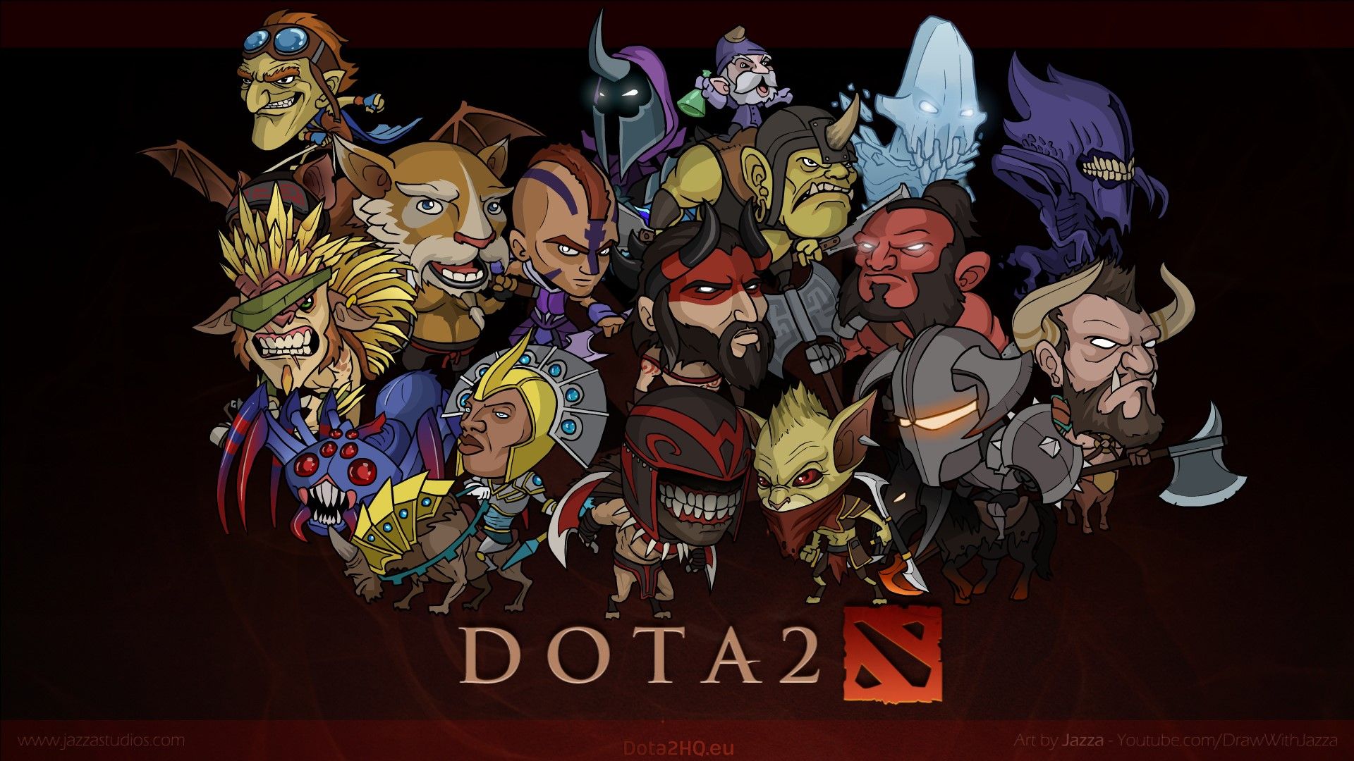 Personaggi Dota 2 stile cartoon, 1920x1080 Full HD 1080p, Desktop