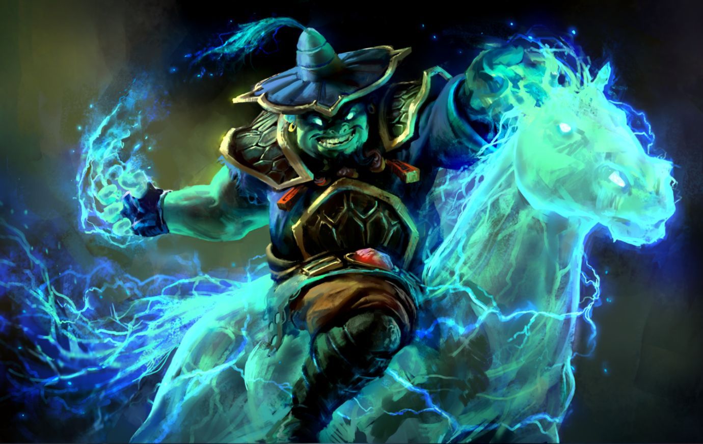 Eroe Dota 2 con cavallo spettrale, 1380x872 720p, PC