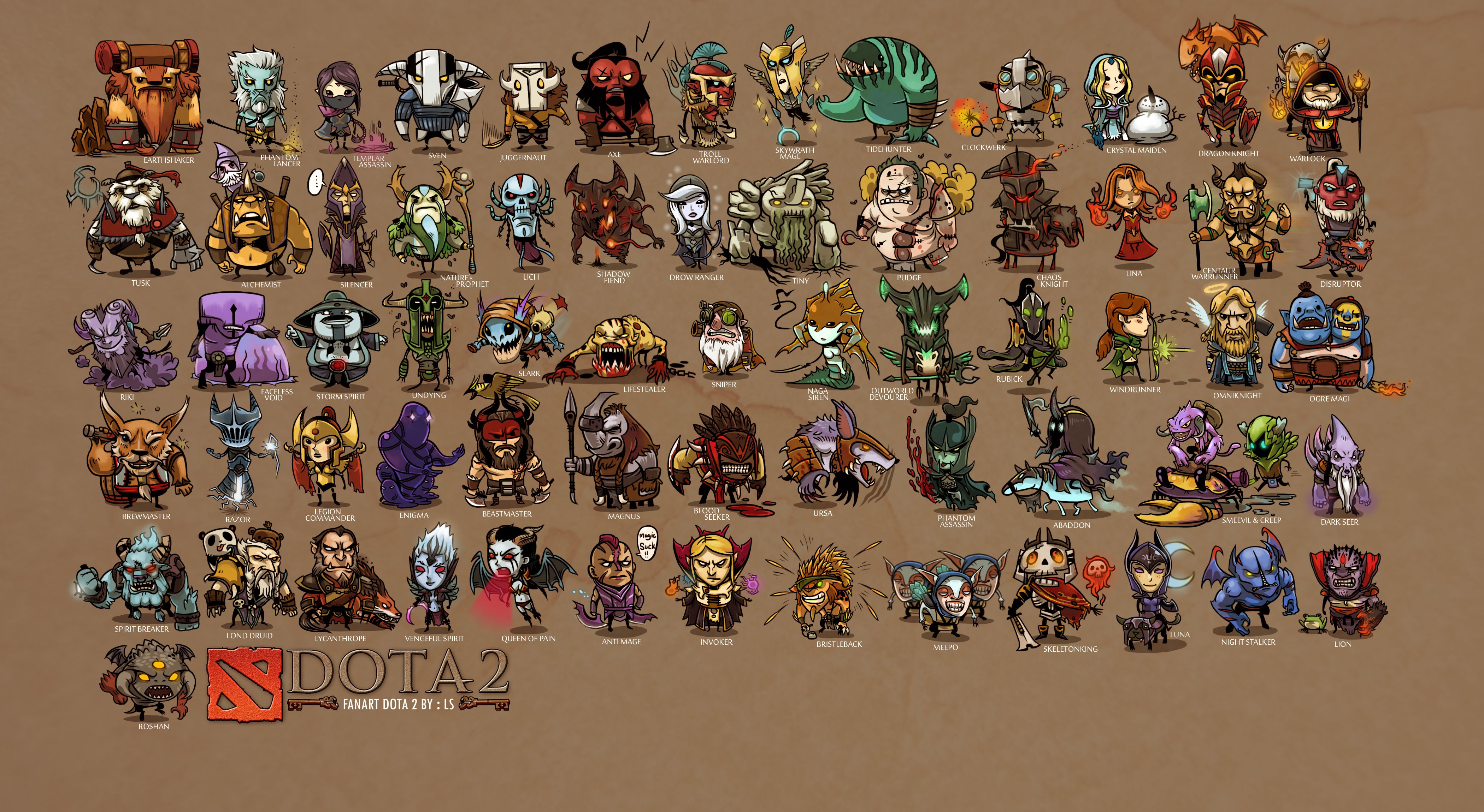 Personaggi Dota 2 pixel art, 4200x2300 4K Ultra HD, Monitor 4K
