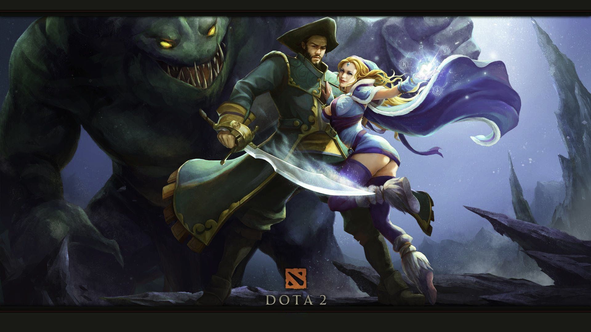 Eroi Dota 2, cavaliere e mostro, 1920x1080 Full HD 1080p, Laptop