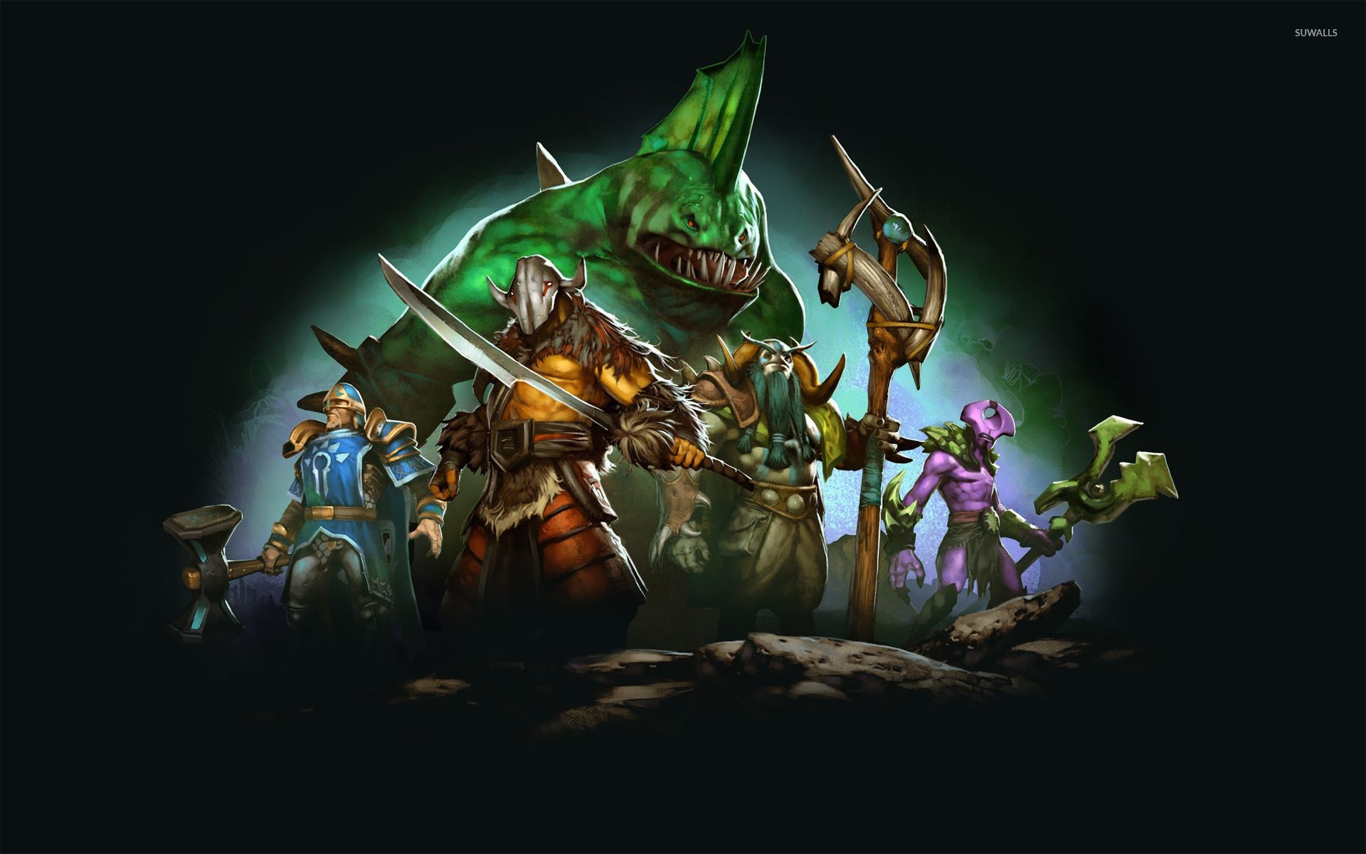 Eroi Dota 2 gruppo, 1920x1200 Full HD+, Desktop
