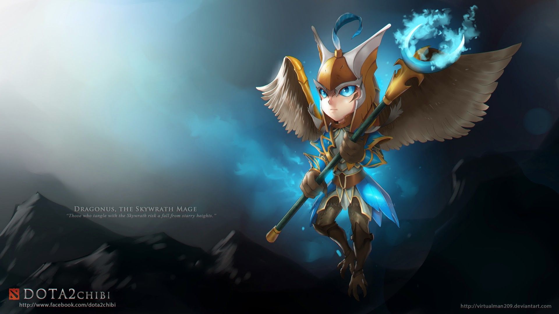 Eroe alato Dota 2 chibi, 1920x1080 Full HD 1080p, Desktop