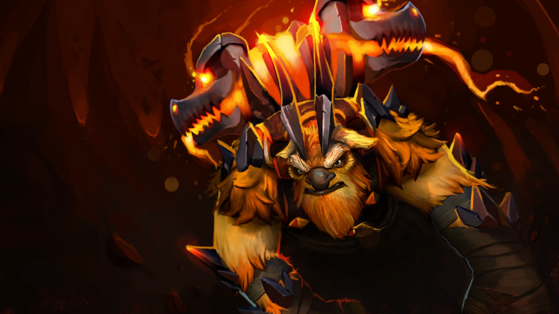 Earthshaker Dota 2 arancione, 1920x1080 1080p, Desktop