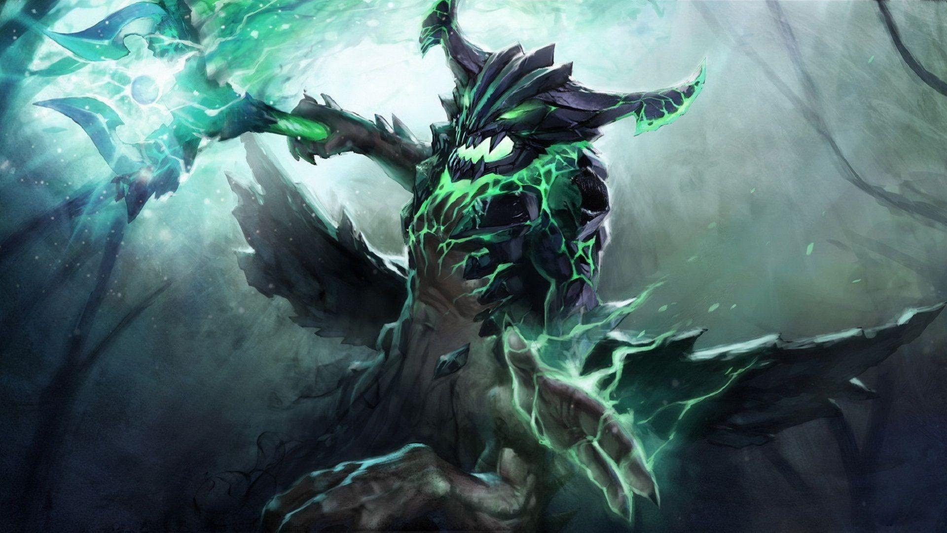 Eroe Dota 2 verde spettrale, 1920x1080 1080p, Laptop