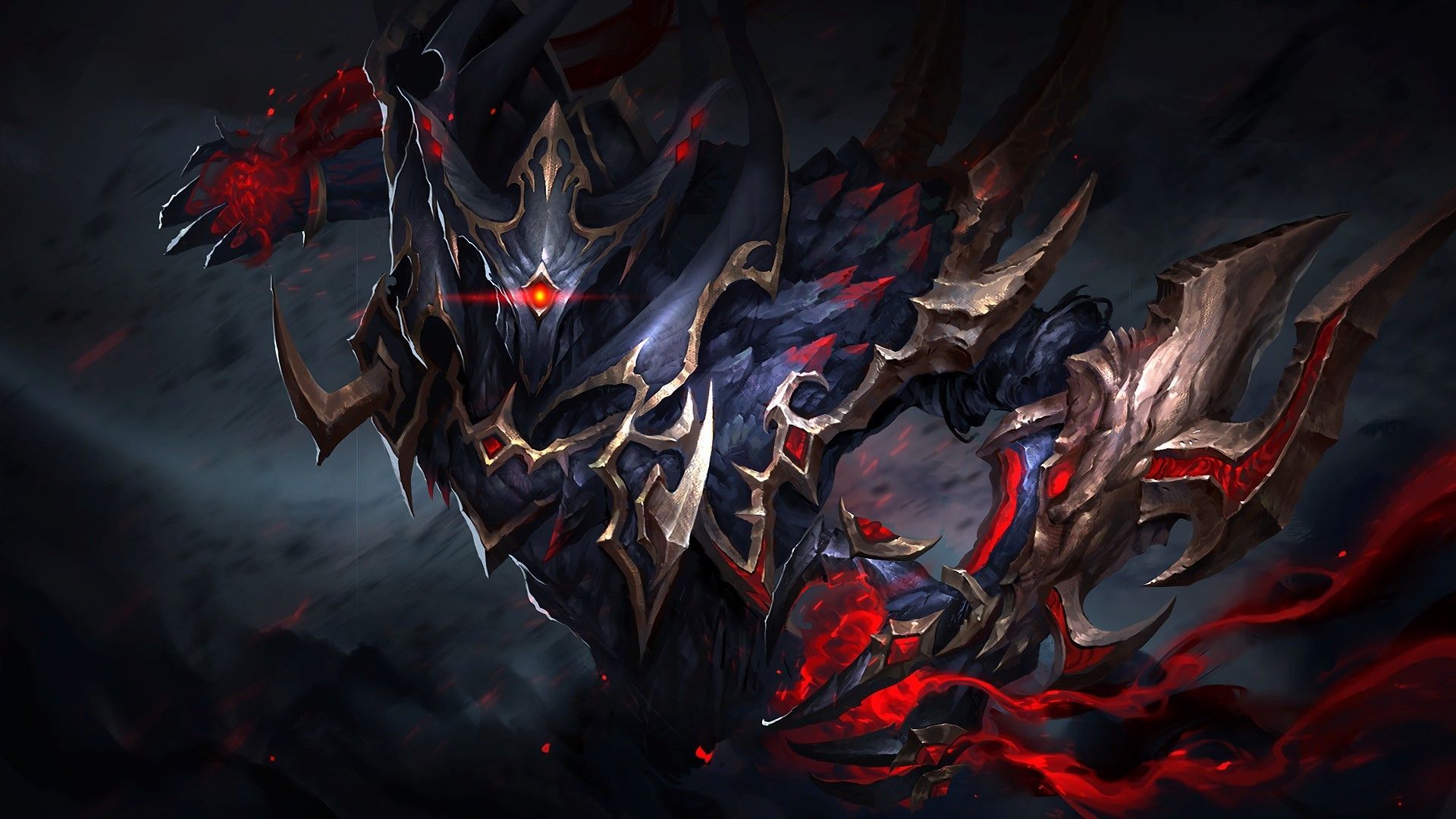 Eroe corazzato Dota 2 oscuro, 1920x1080 1080p, Desktop
