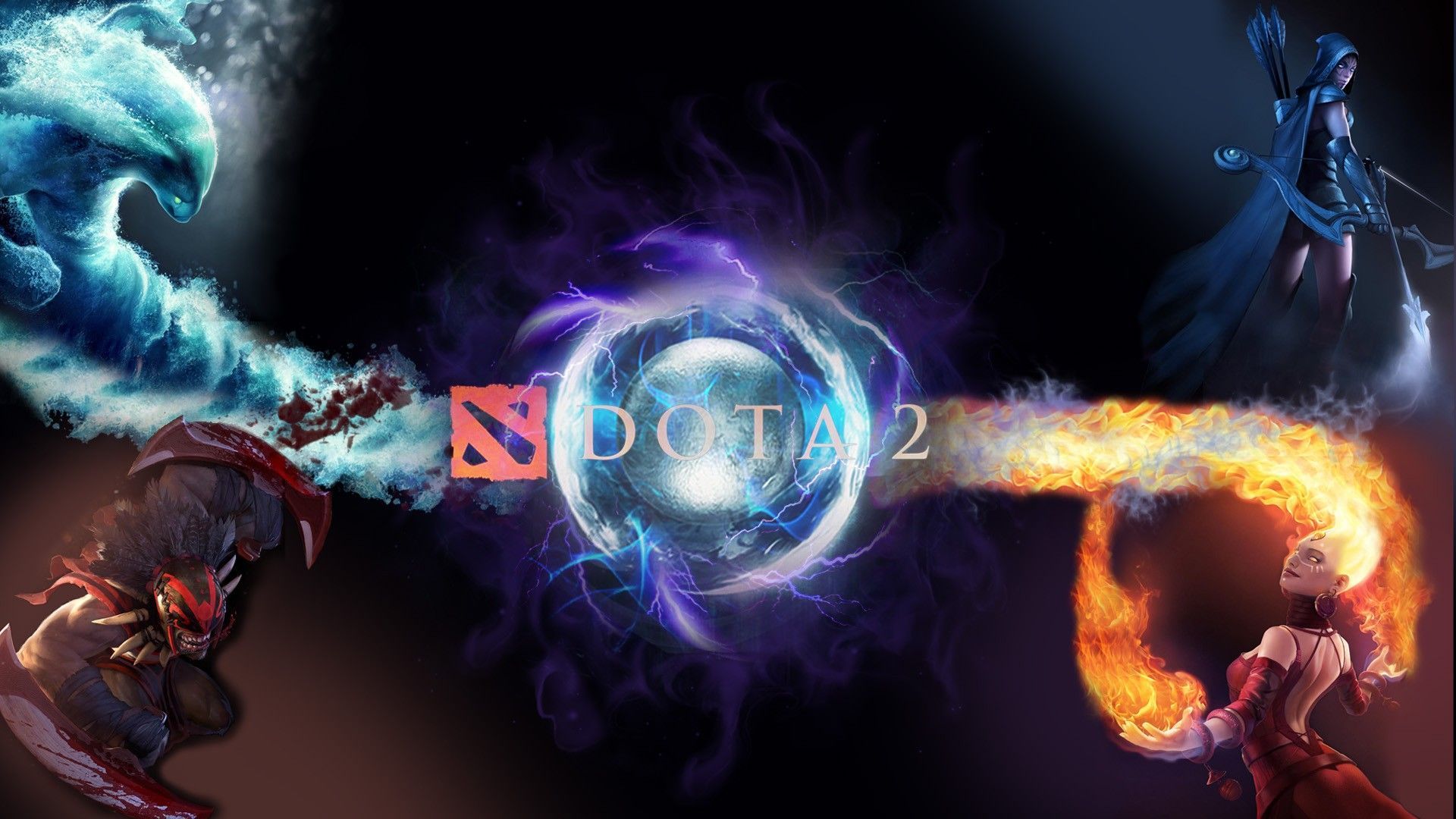 Eroi Dota 2 logo, 1920x1080 1080p, PC Desktop