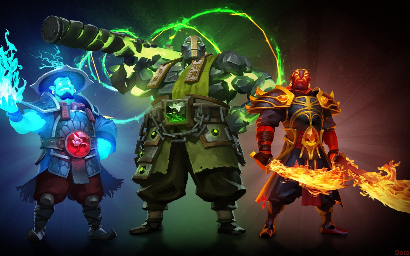Eroi Dota 2 elementali spiriti, 1680x1050 HD, Desktop