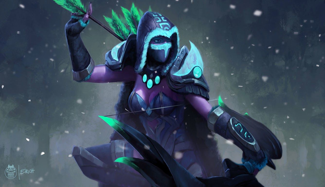 Drow Ranger Dota 2, 1336x768 720p, iMac
