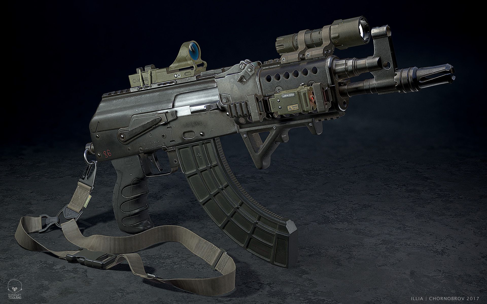 Fucile AK-47 Draco tattico, 1920x1200 Full HD+, PC