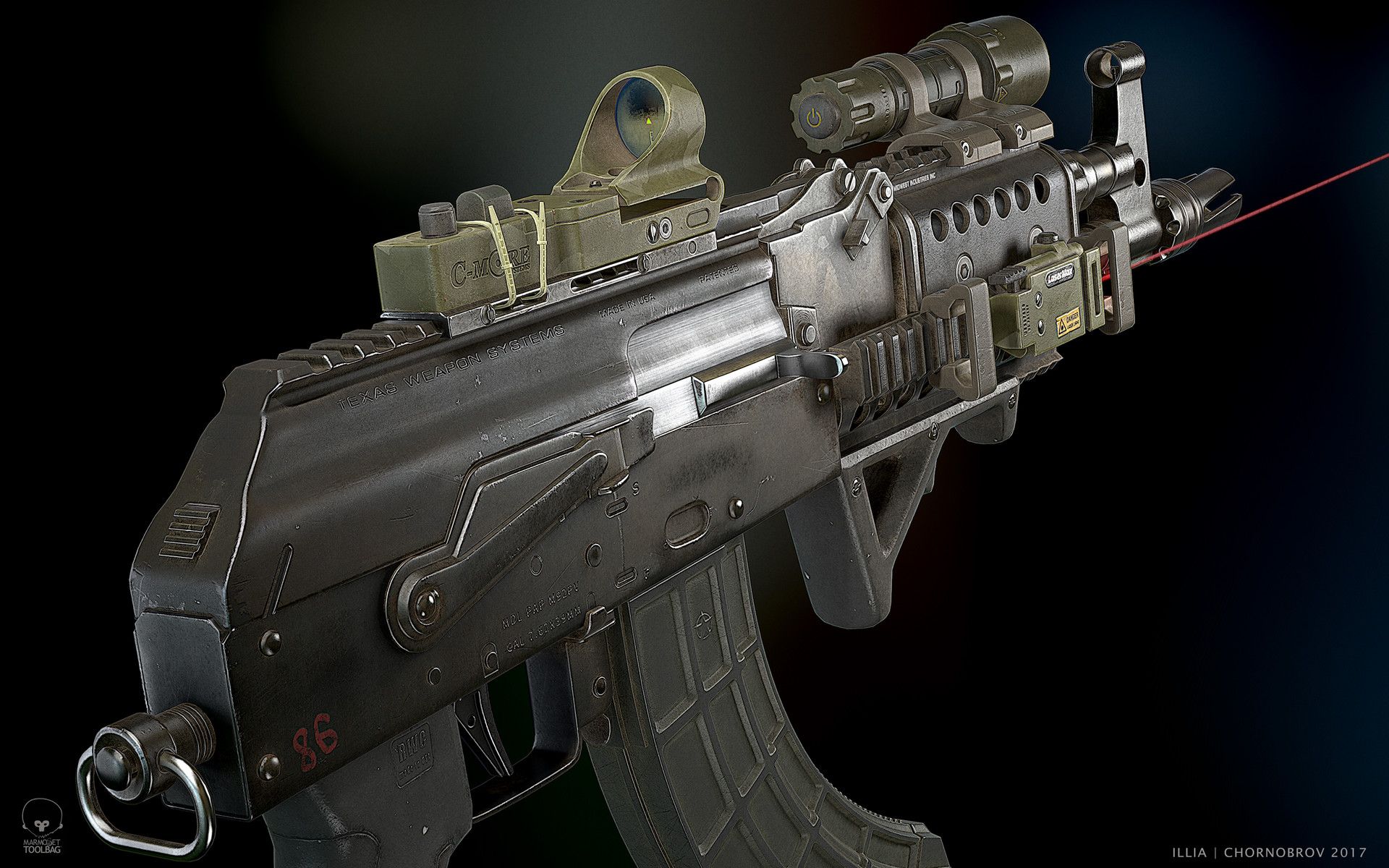 Fucile AK-47 Draco Custom, 1920x1200 WUXGA, PC