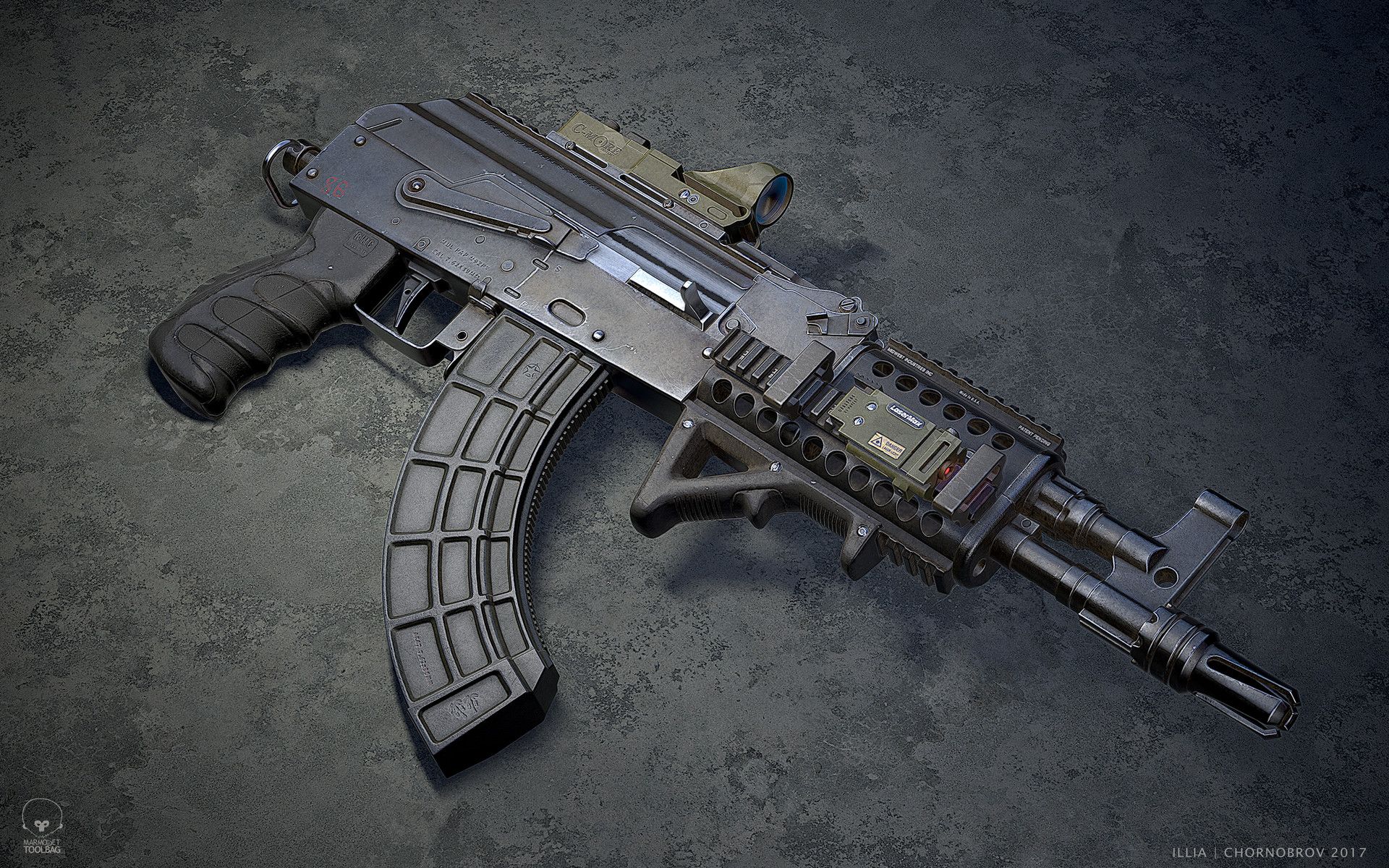 Fucile AK-47 Draco personalizzato, 1920x1200 WUXGA, PC