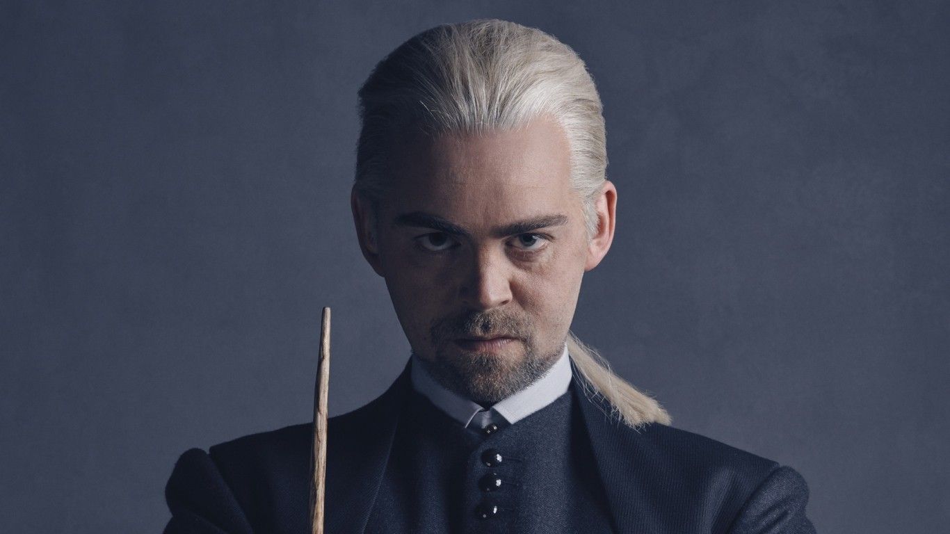 Draco Malfoy adulto con bacchetta, Harry Potter, 1366x768 HD, Desktop