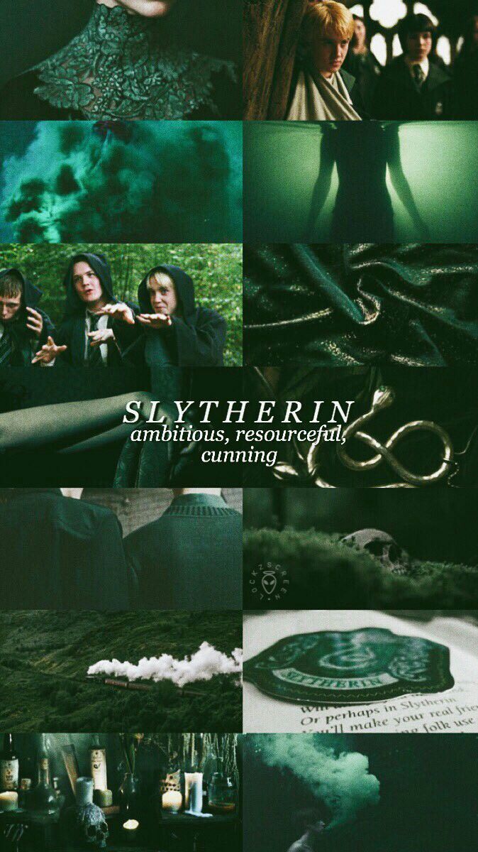 Slytherin mood board verde, 674x1200 Full HD Verticale, iPhone