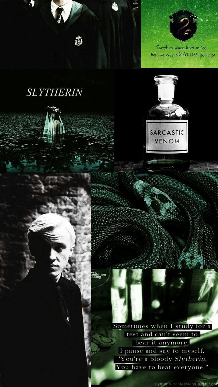 Draco Malfoy collage Slytherin, 720x1280 Full HD Verticale, Smartphone