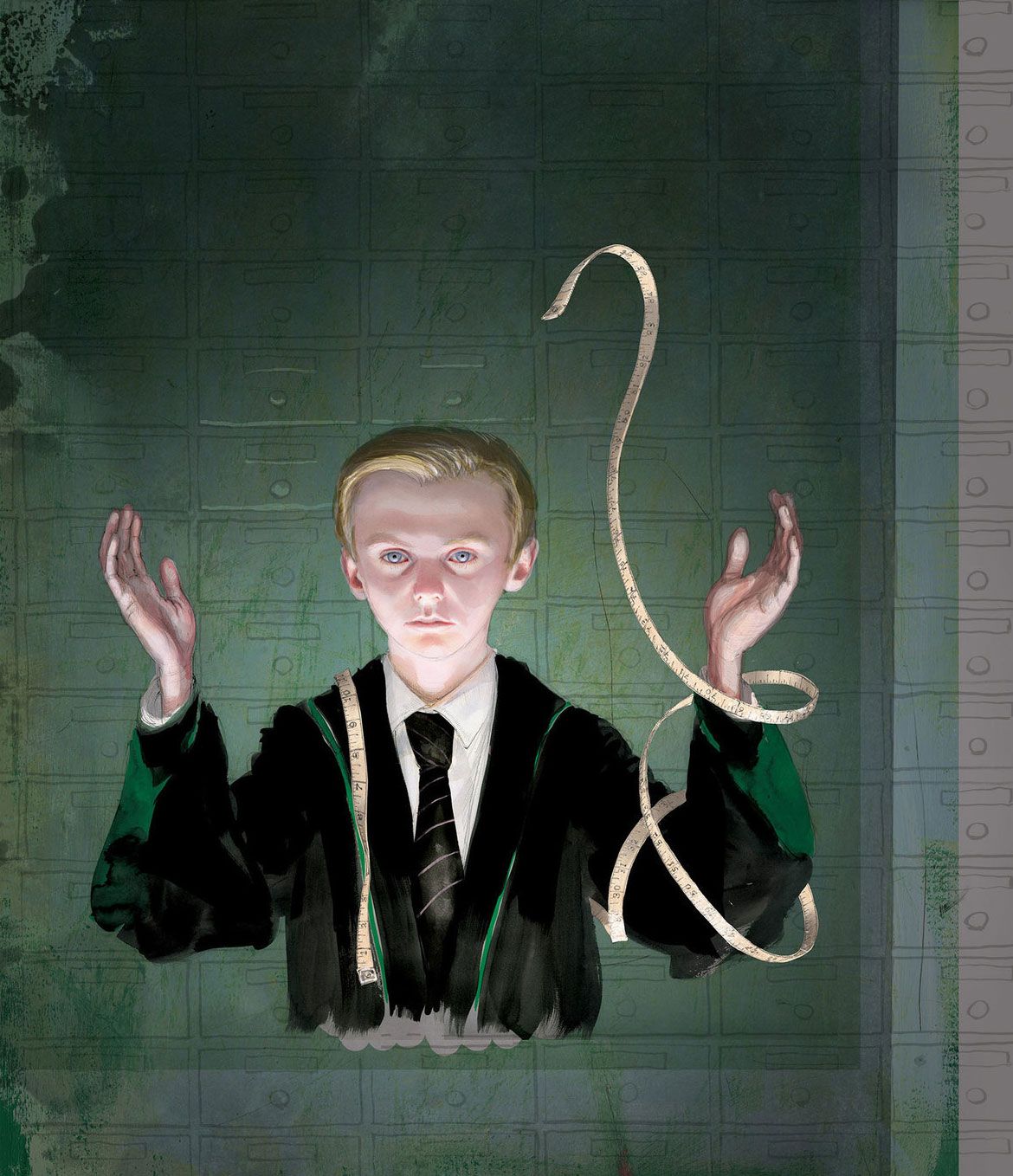 Draco Malfoy, illustrazione, Harry Potter, 1170x1358 Verticale, Android