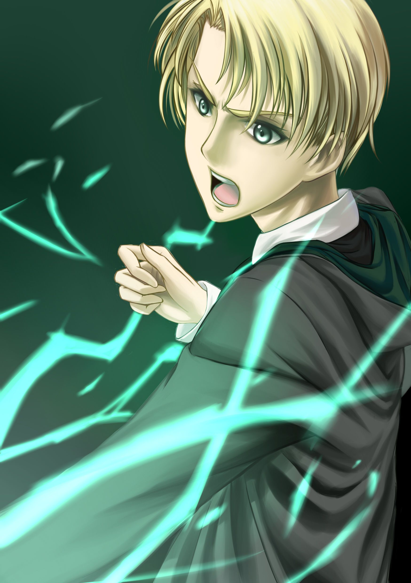 Draco Malfoy Harry Potter anime, 1748x2480 Verticale, Mobile