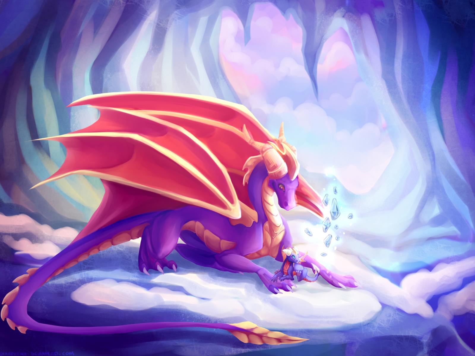Spyro drago viola grotta, 1600x1200 900p, HP Laptop