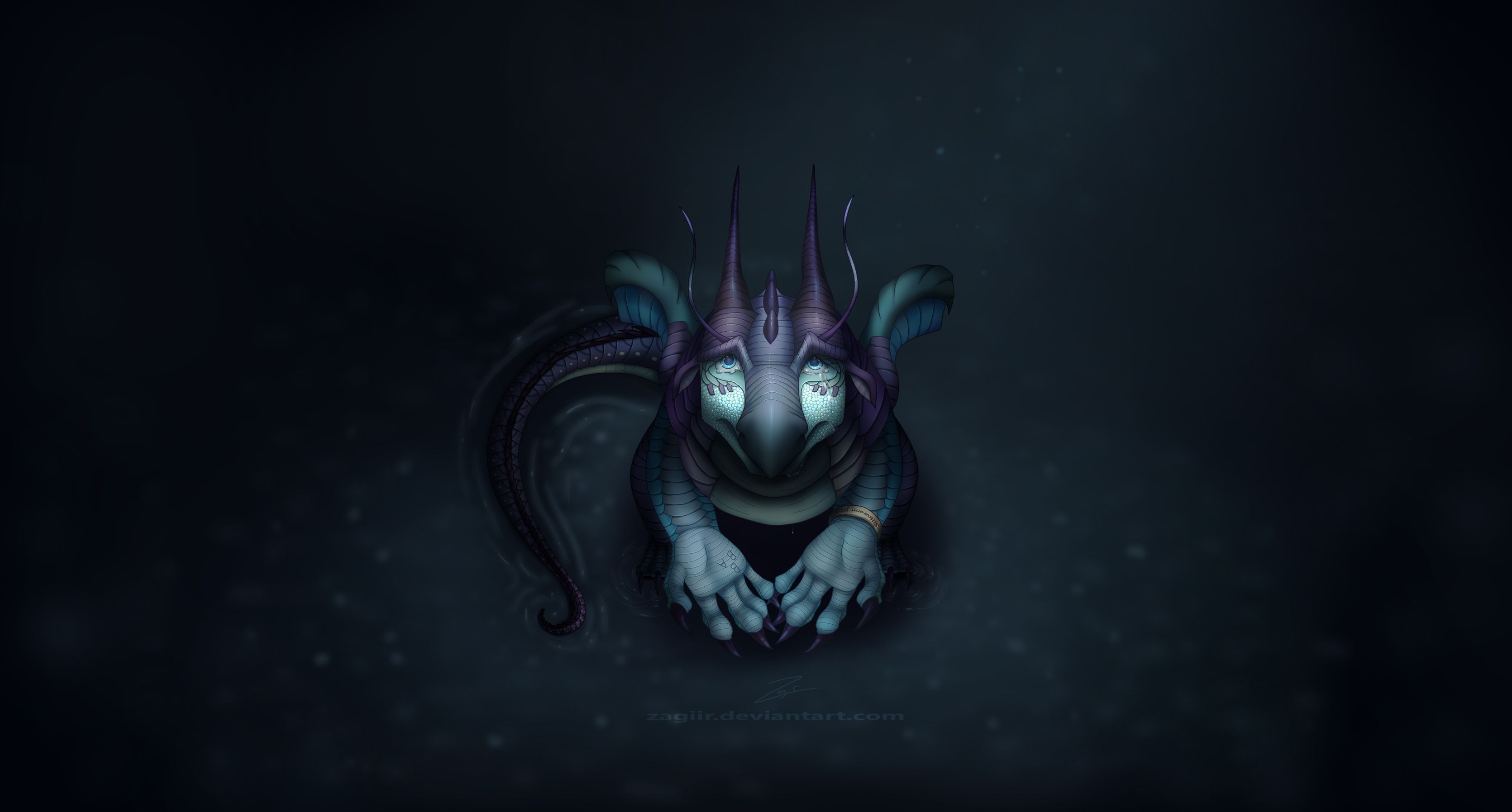 Drago carino rosa alato, 2880x1800 2K, Desktop