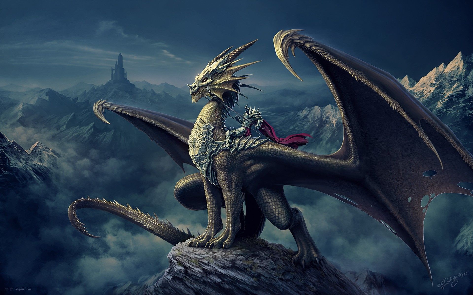 Drago sagoma luna notte, 800x1420 Full HD Verticale, Smartphone
