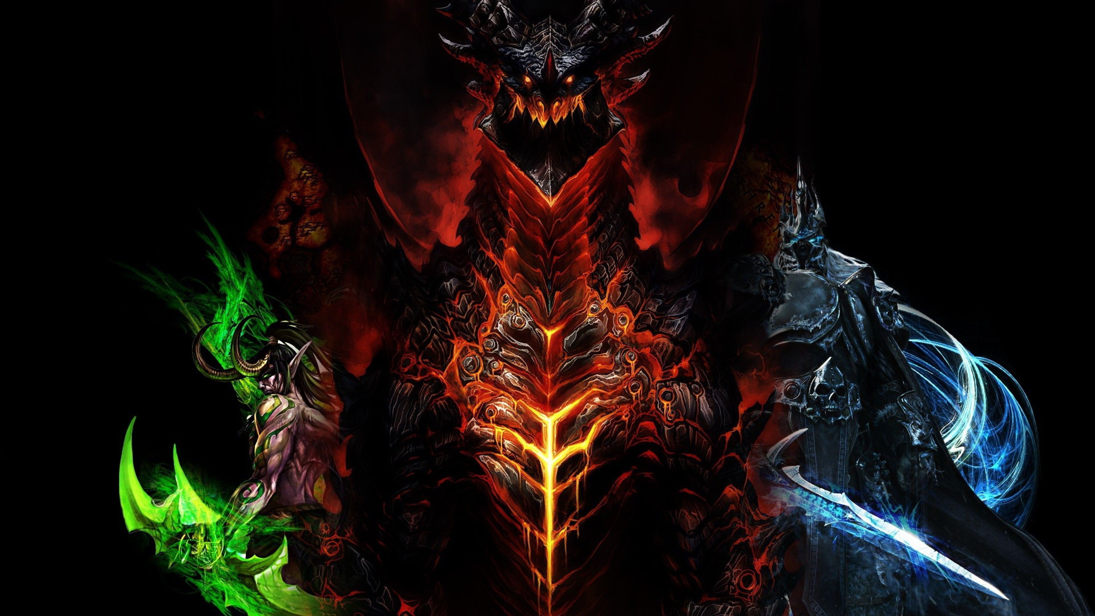 Draghi fantasy multicolore, 3840x2160 Ultra HD, Monitor 4K