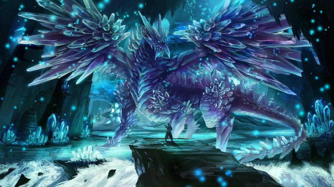 Drago di cristallo blu, 1366x768 720p, PC