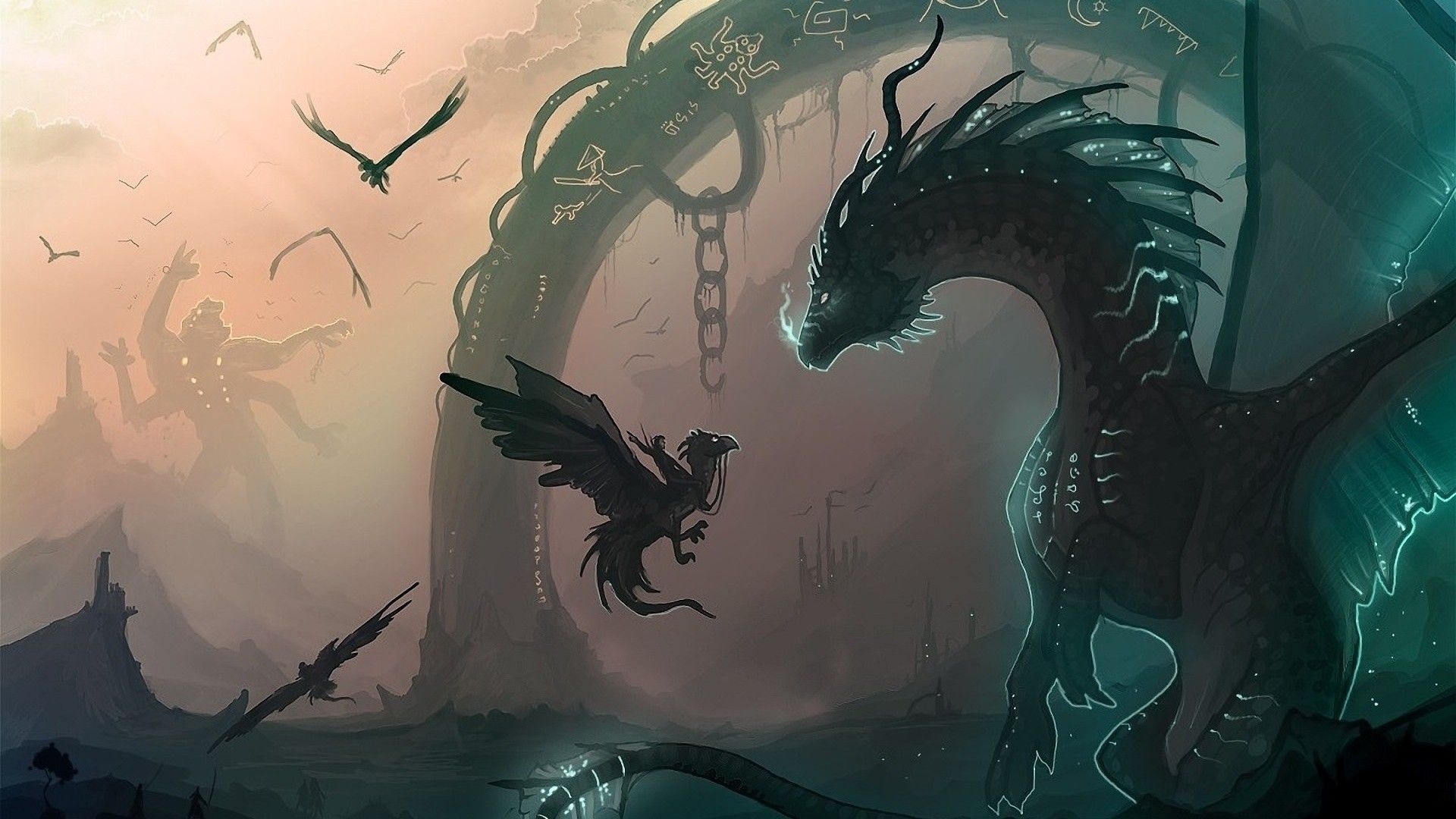 Dragonmaster Swain drago nero, 1920x1080 1080p, PC
