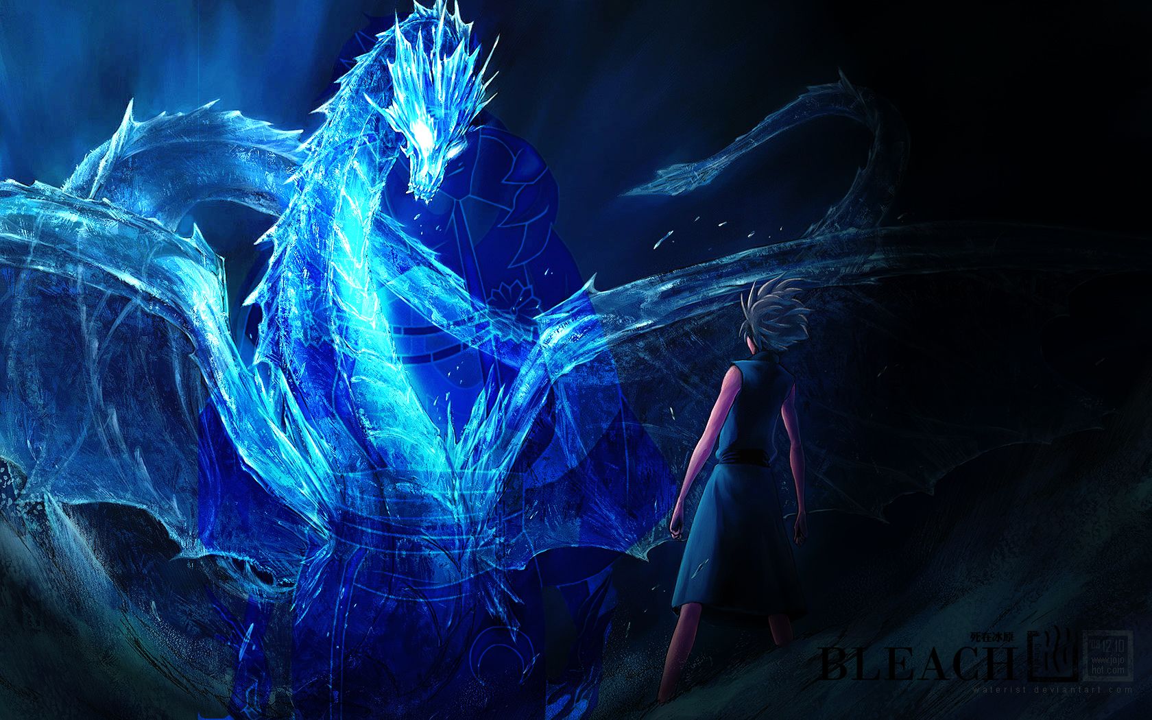 Drago blu ghiaccio Bleach, anime, 1680x1050 HD Ready, PC