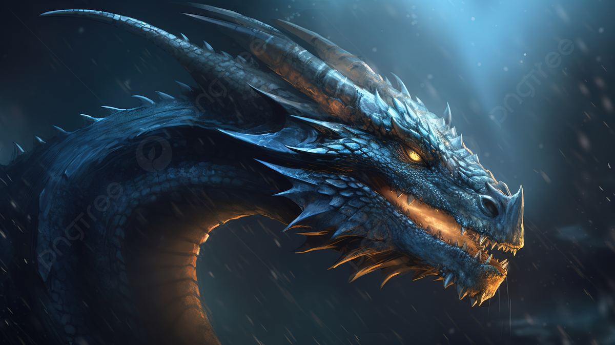 Drago blu fantasy, 1200x673 HD, PC