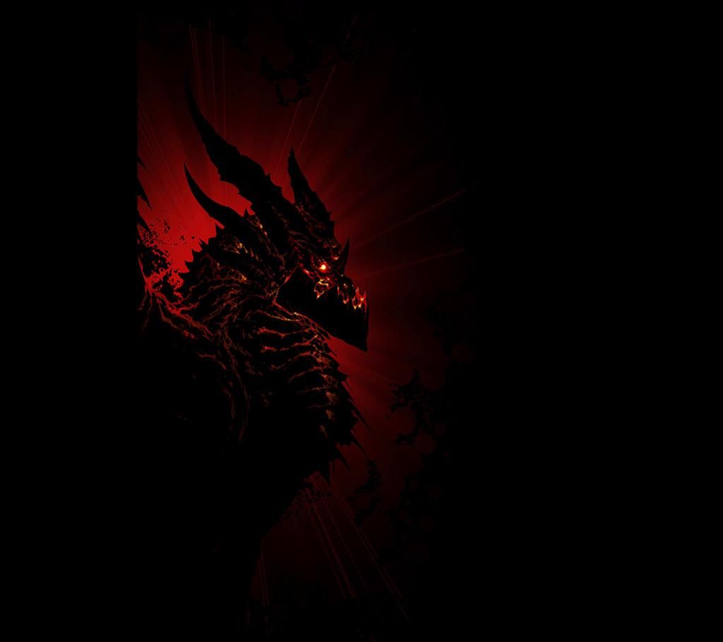 Drago nero occhi rossi, 1023x909 HD, PC Desktop