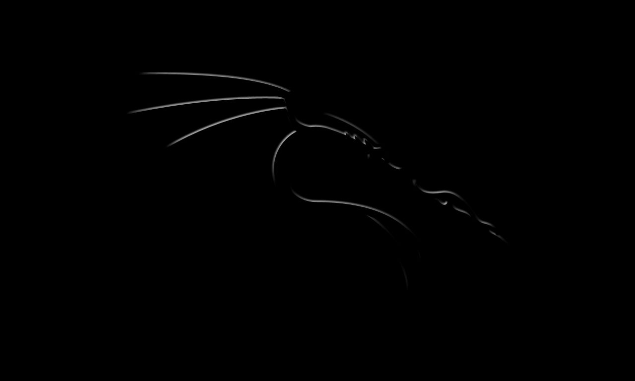 Drago nero silhouette minimale, 1280x768 720p, Laptop