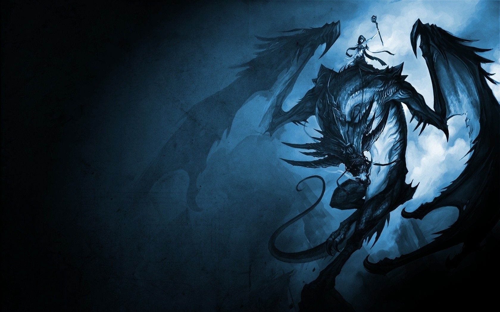Drago nero alato scuro, 1680x1050 HD Ready, PC