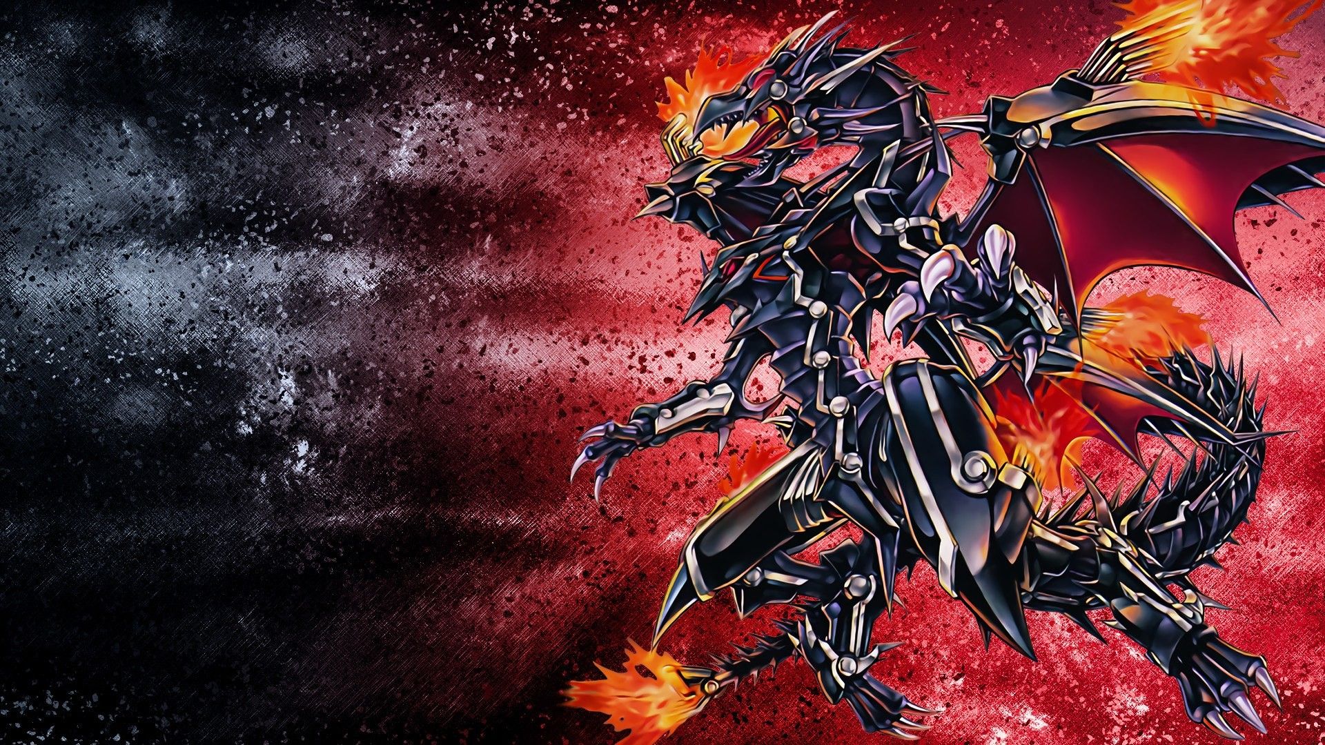 Drago meccanico rosso e nero, 1920x1080 Full HD, Laptop