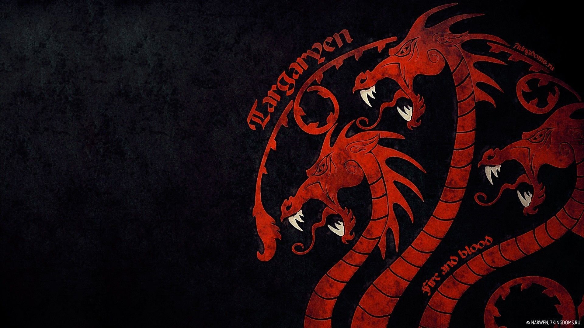 Drago rosso Targaryen tricefalo, 1920x1080 Full HD 1080p, PC Desktop
