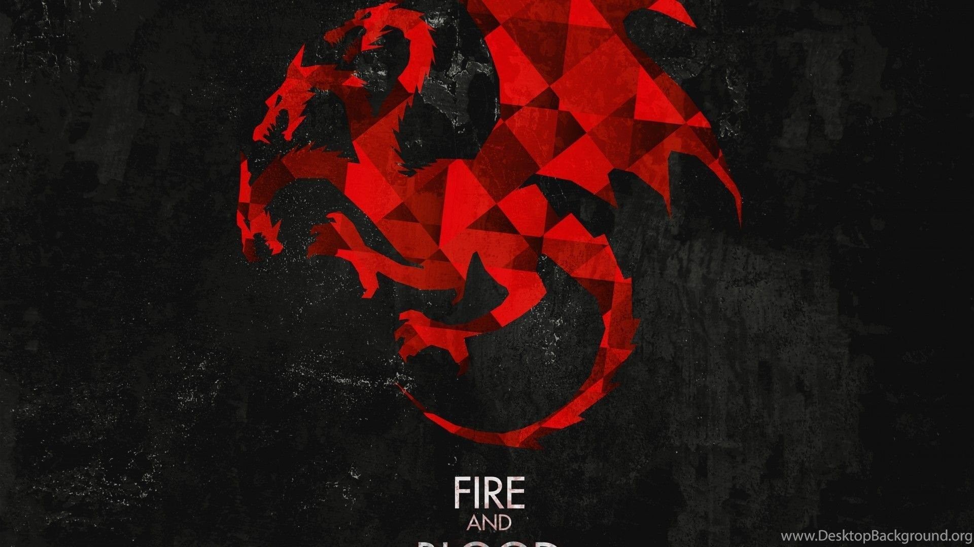 Drago rosso Targaryen geometrico, 1920x1080 Full HD, Desktop
