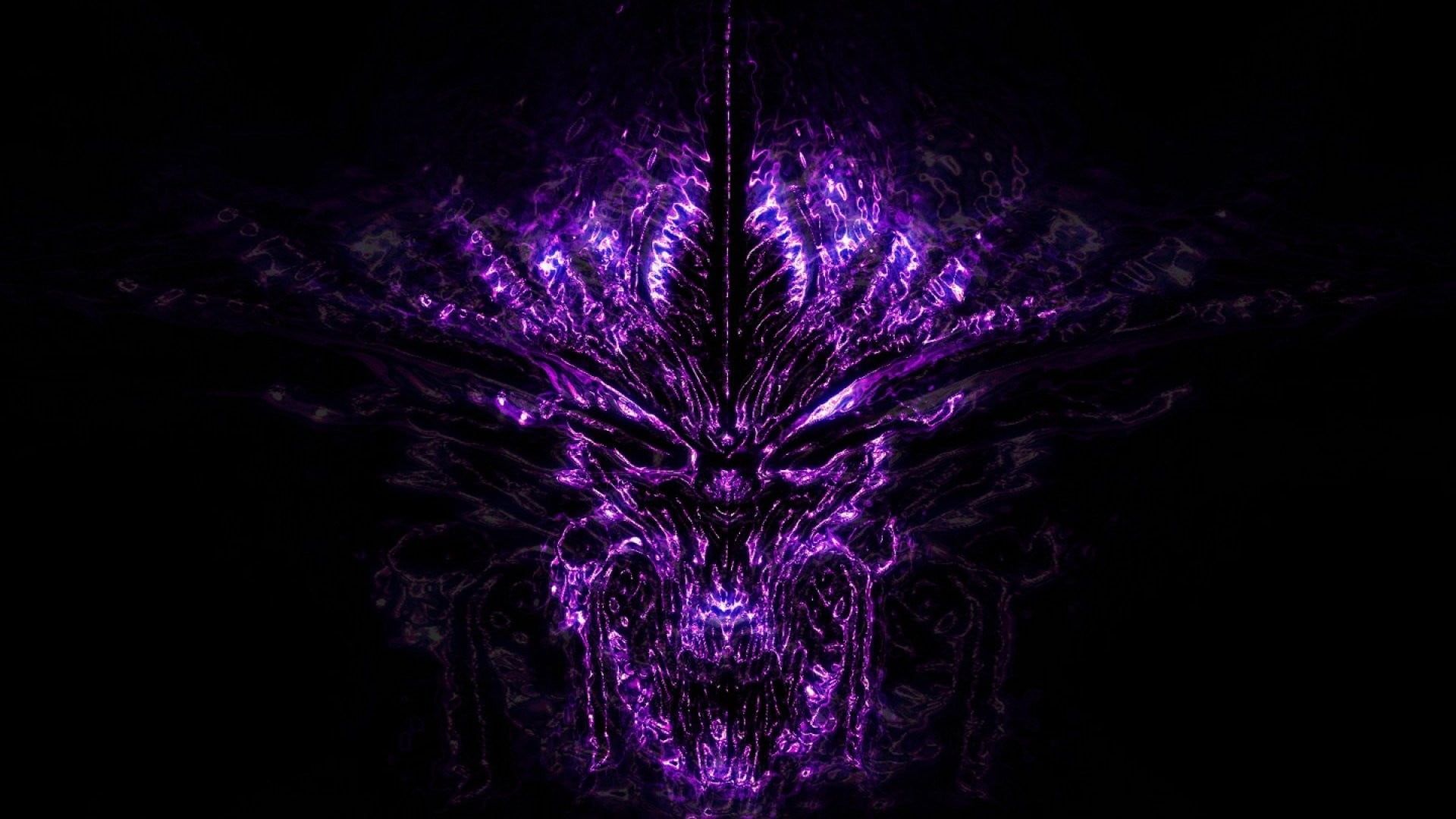 Testa demone drago viola, 1920x1080 Full HD 1080p, Desktop
