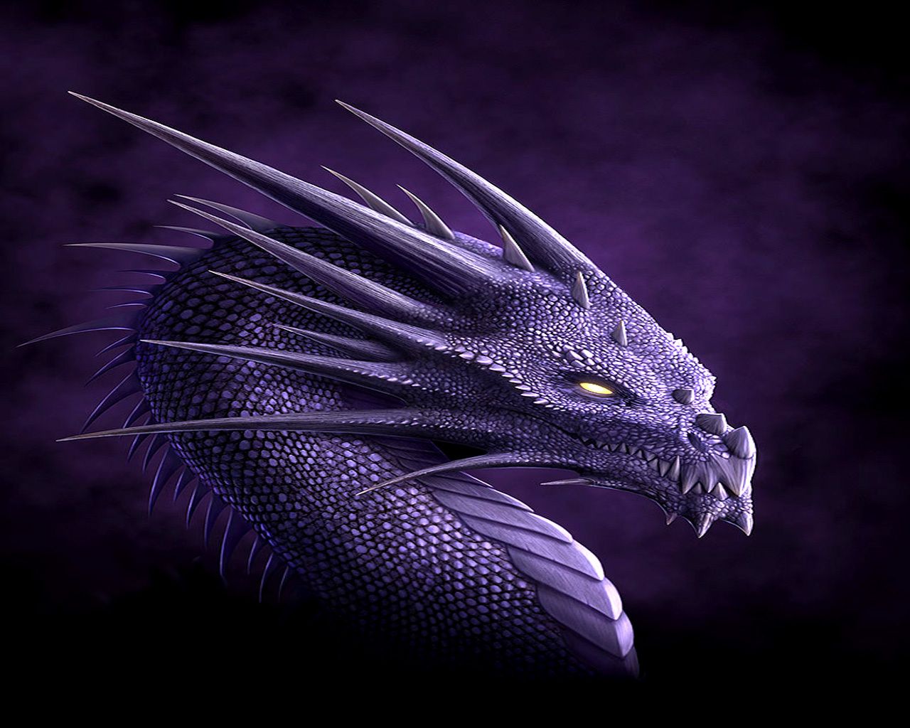 Drago viola testa, 1280x1024 HD, ROG Asus Laptop