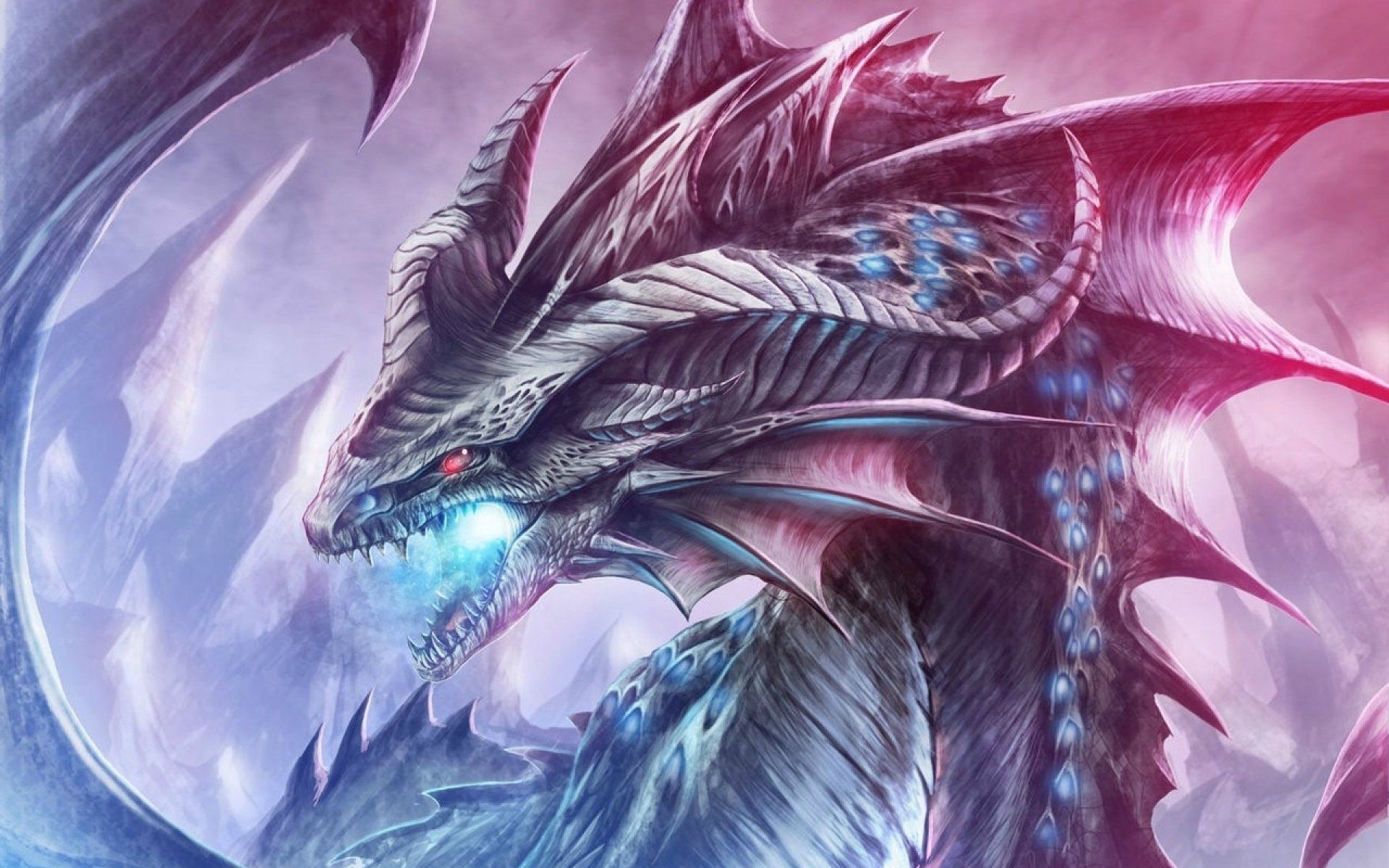 Drago viola fantasy, 1920x1200 Full HD+, Desktop