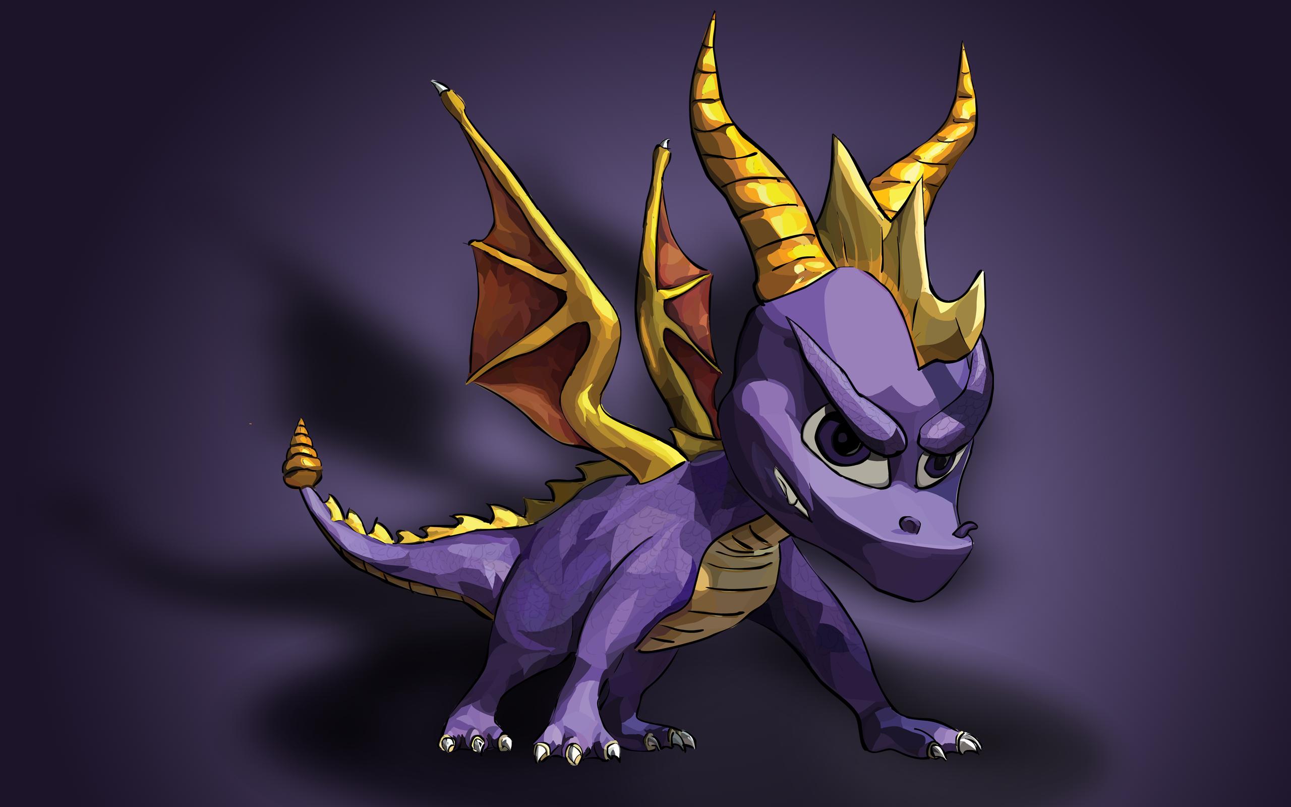 Spyro drago viola, 2560x1600 2K, Laptop