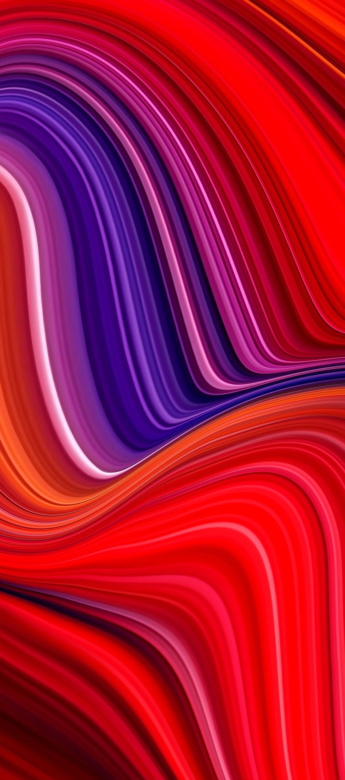 Onde astratte rosso viola, 1200x2714 Full HD Verticale, iPhone