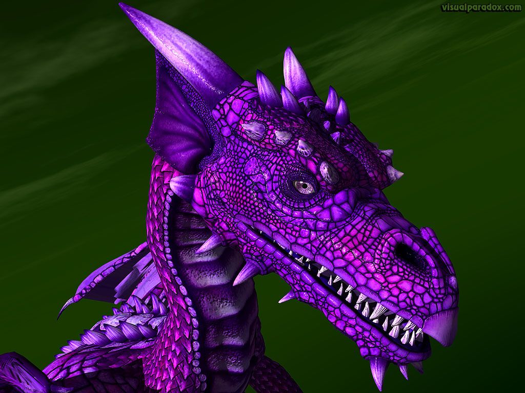 Drago viola tra le nuvole, 1024x768 HD, Desktop