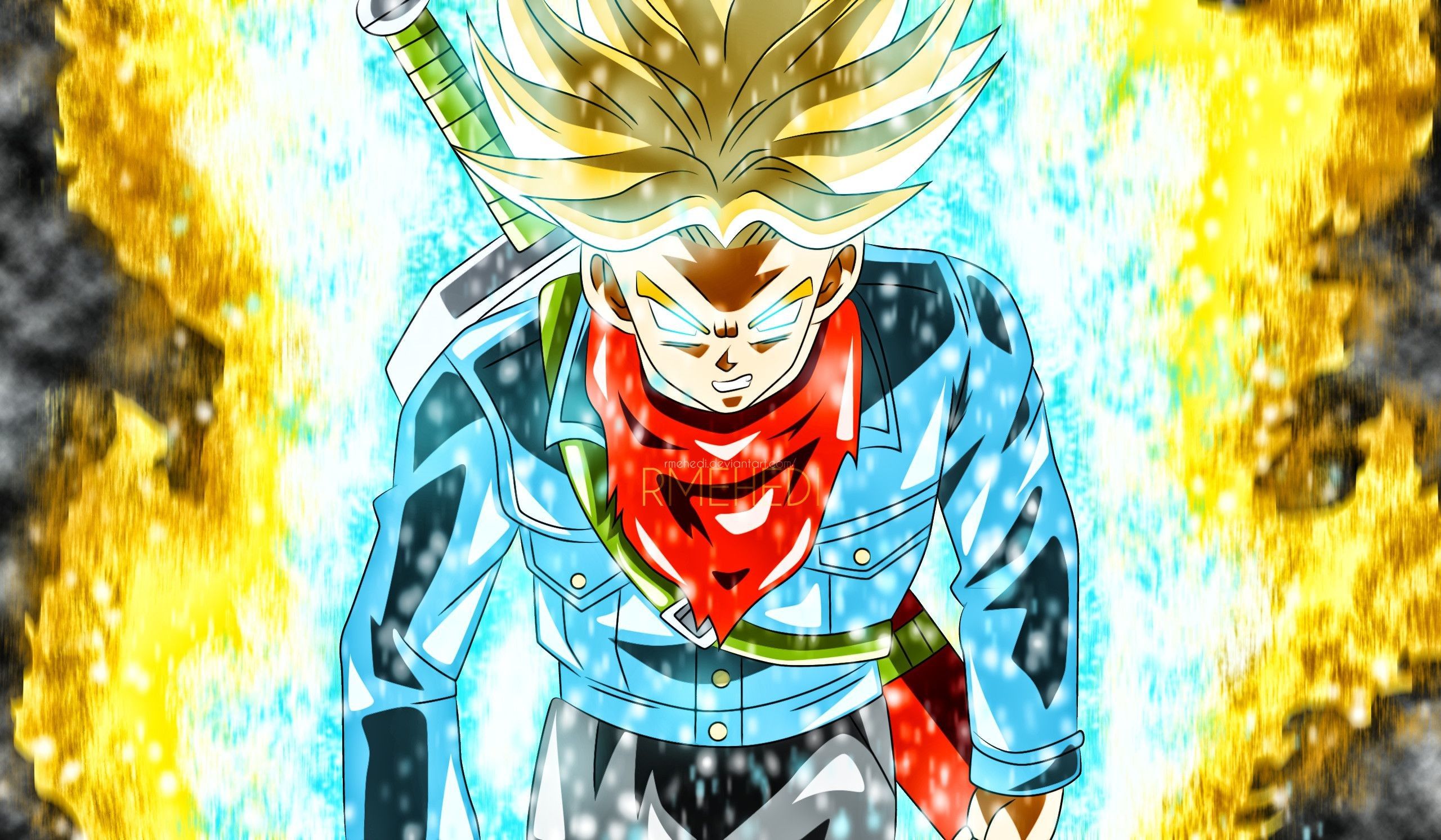 Trunks Super Saiyan Dragon Ball, 2560x1493 2K QHD, PC