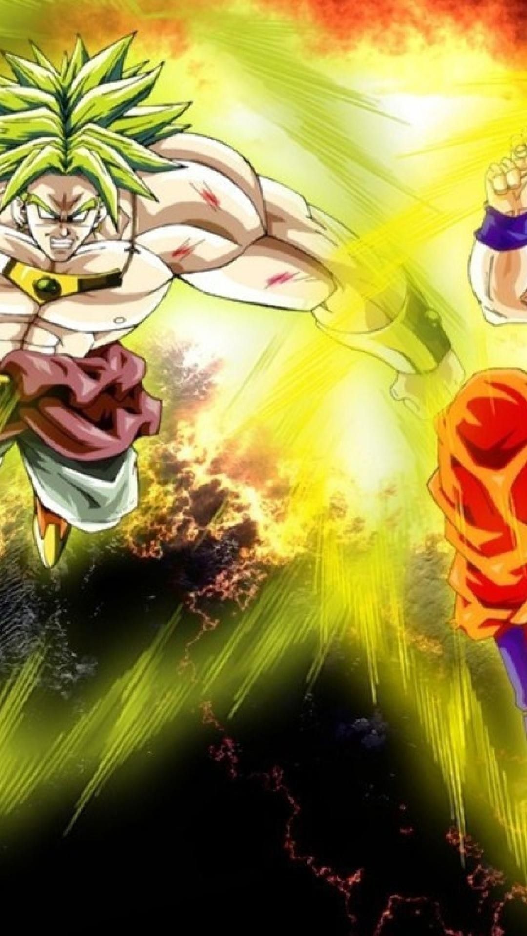 Broly contro Goku, Dragon Ball, 1080x1920 Full HD Verticale, Samsung Galaxy