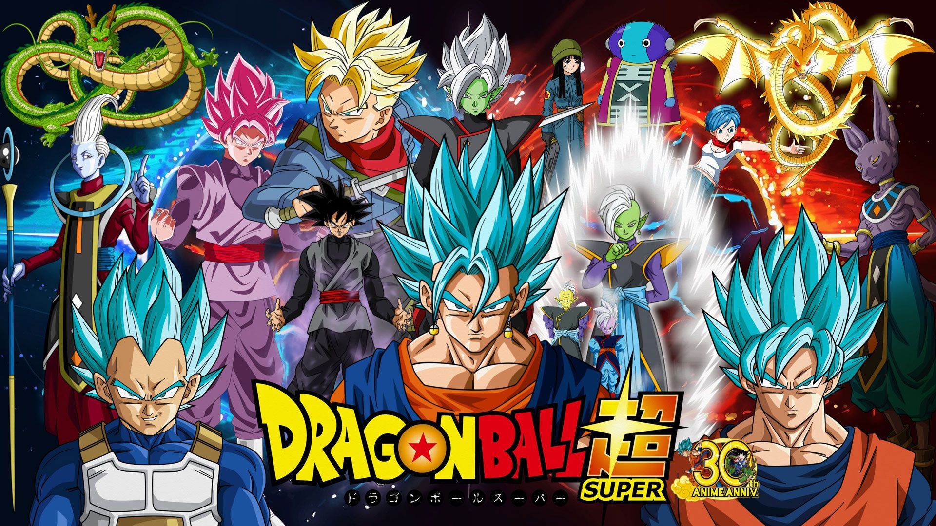 Dragon Ball Super personaggi collage, 1920x1080 1080p, PC
