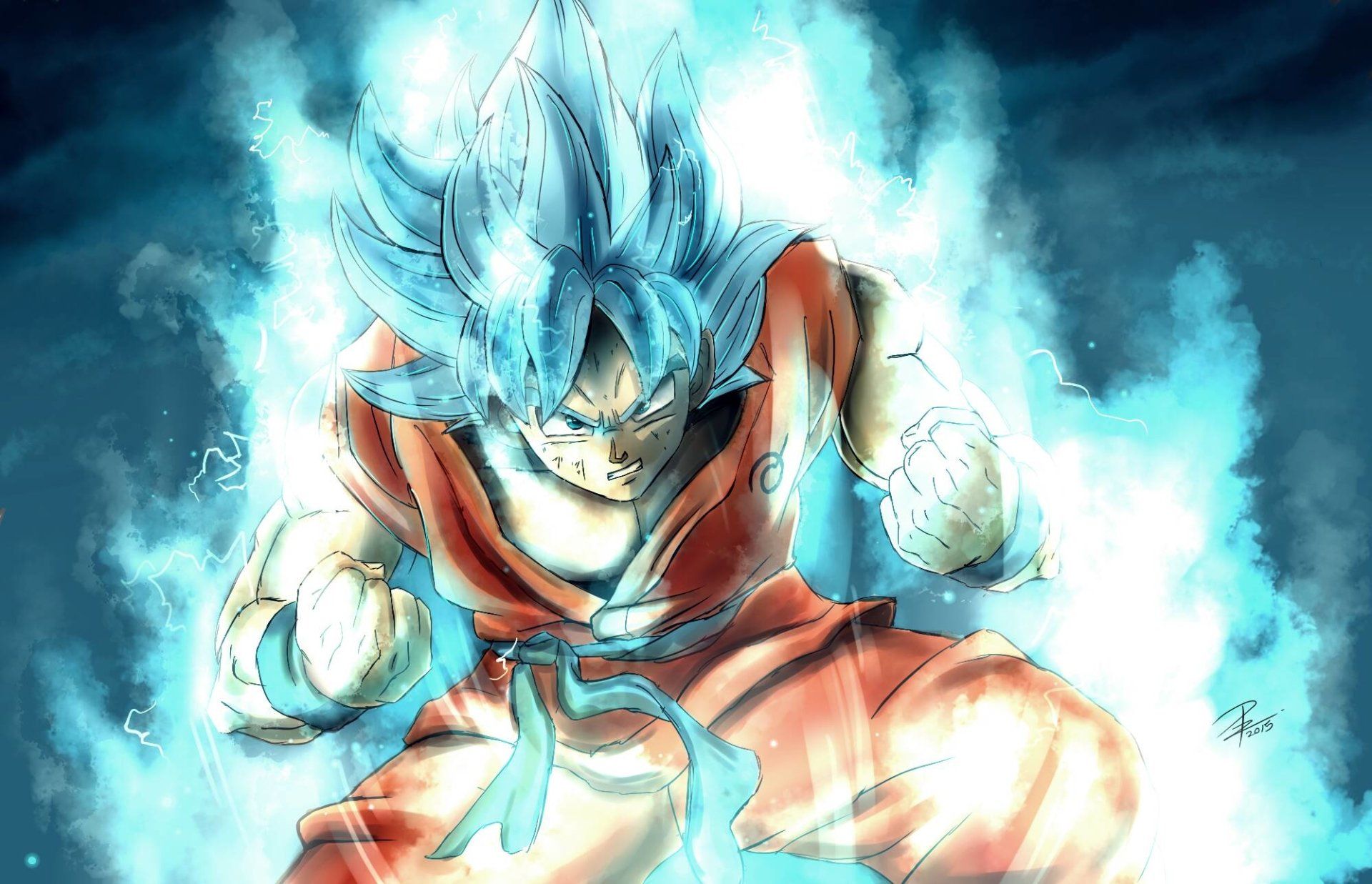Goku Super Saiyan Blue, 1920x1237 WUXGA, Desktop