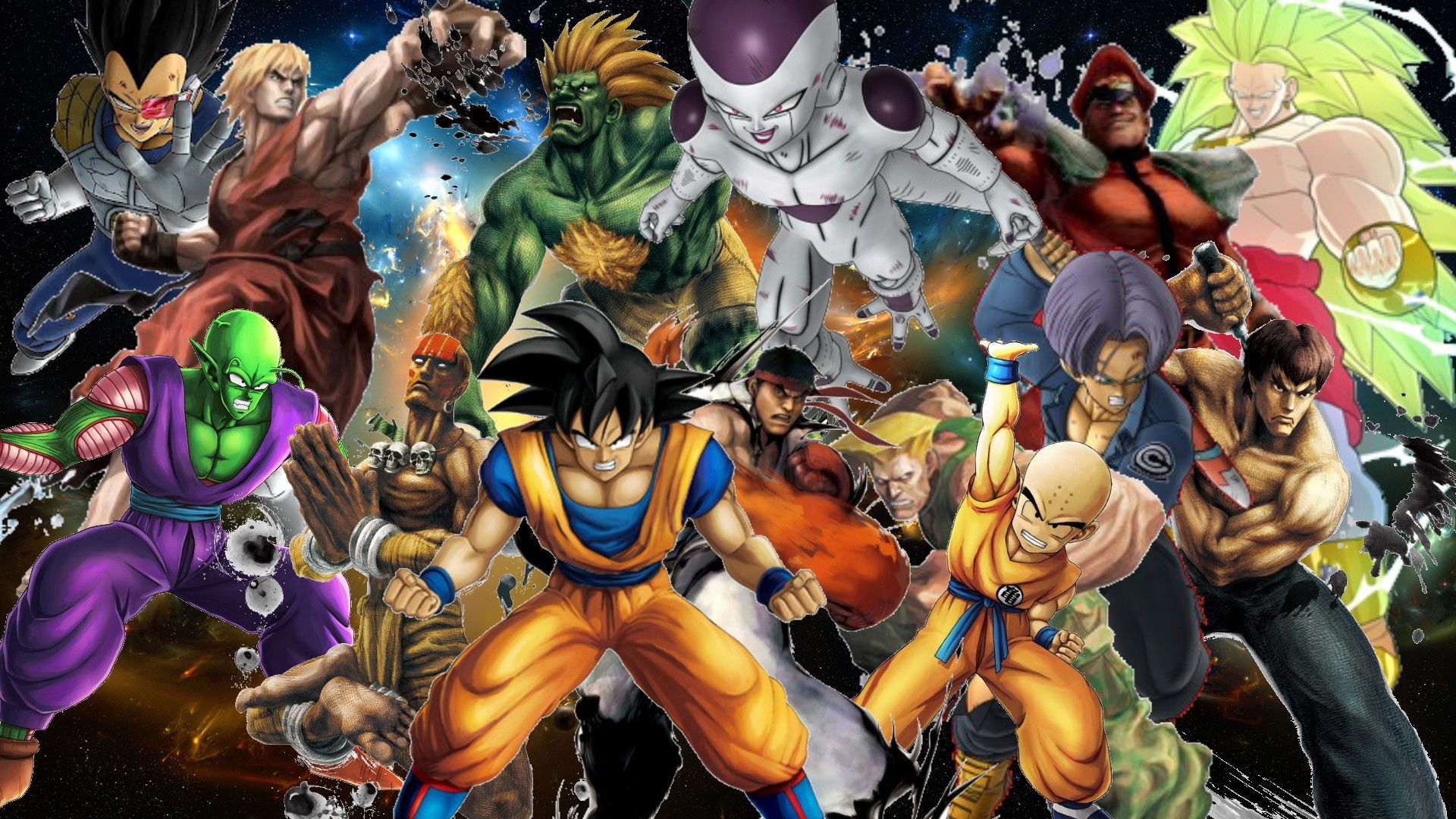 Personaggi Dragon Ball collage, 1920x1080 Full HD, Desktop
