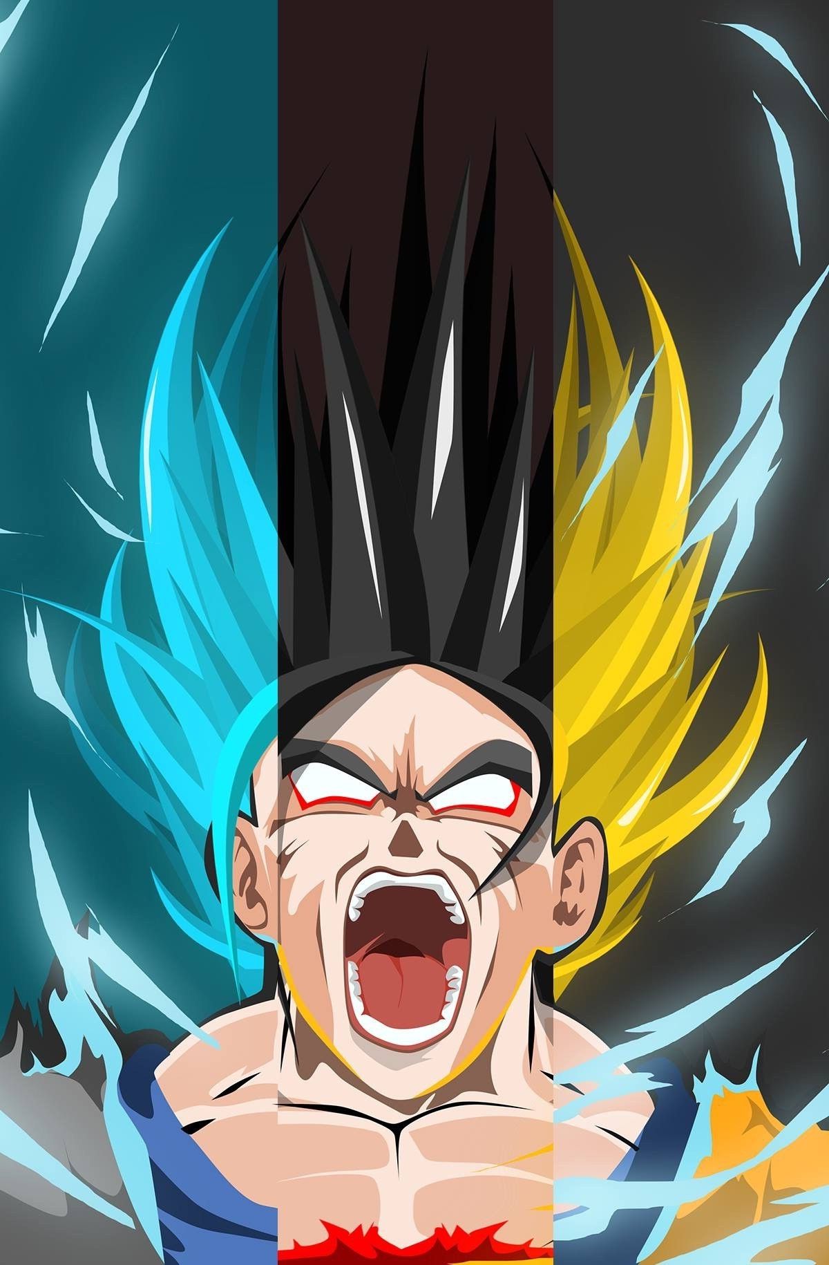 Goku Ultra Instinct spazio, 768x1024 Verticale, Realme