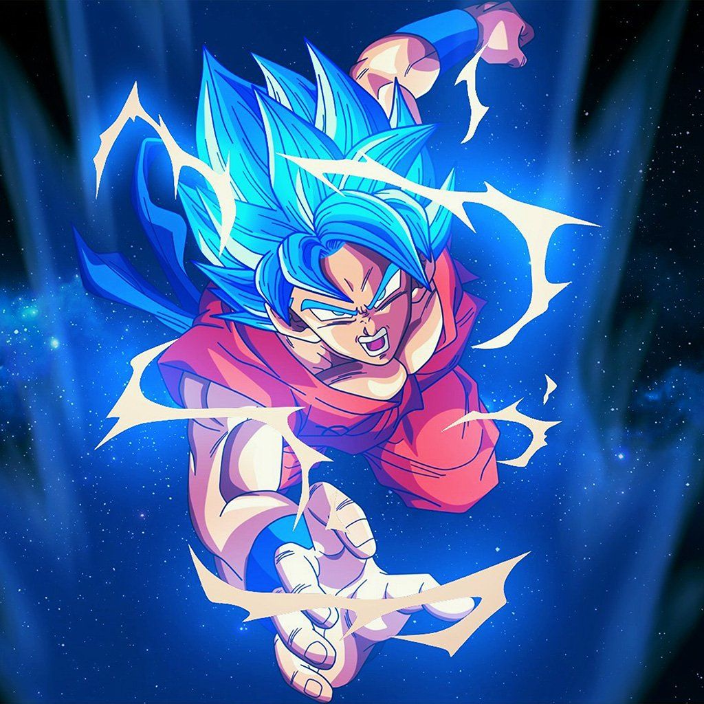Goku Super Saiyan Blue Dragon Ball, 1024x1024 HD, Desktop