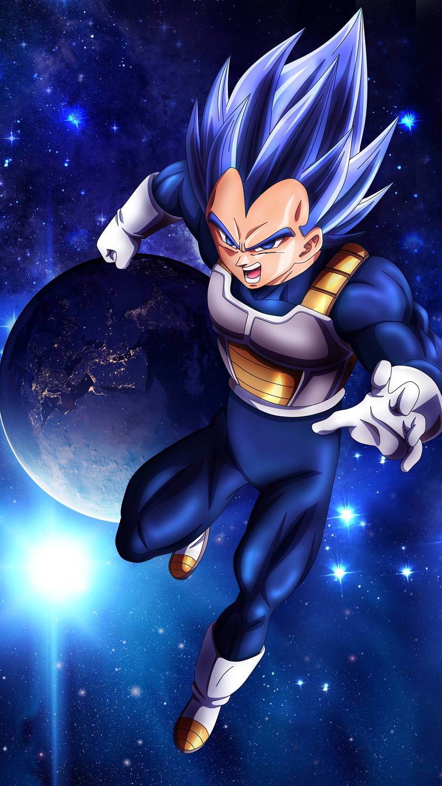 Vegeta Dragon Ball Super spazio, 900x1600 Full HD Verticale, Honor