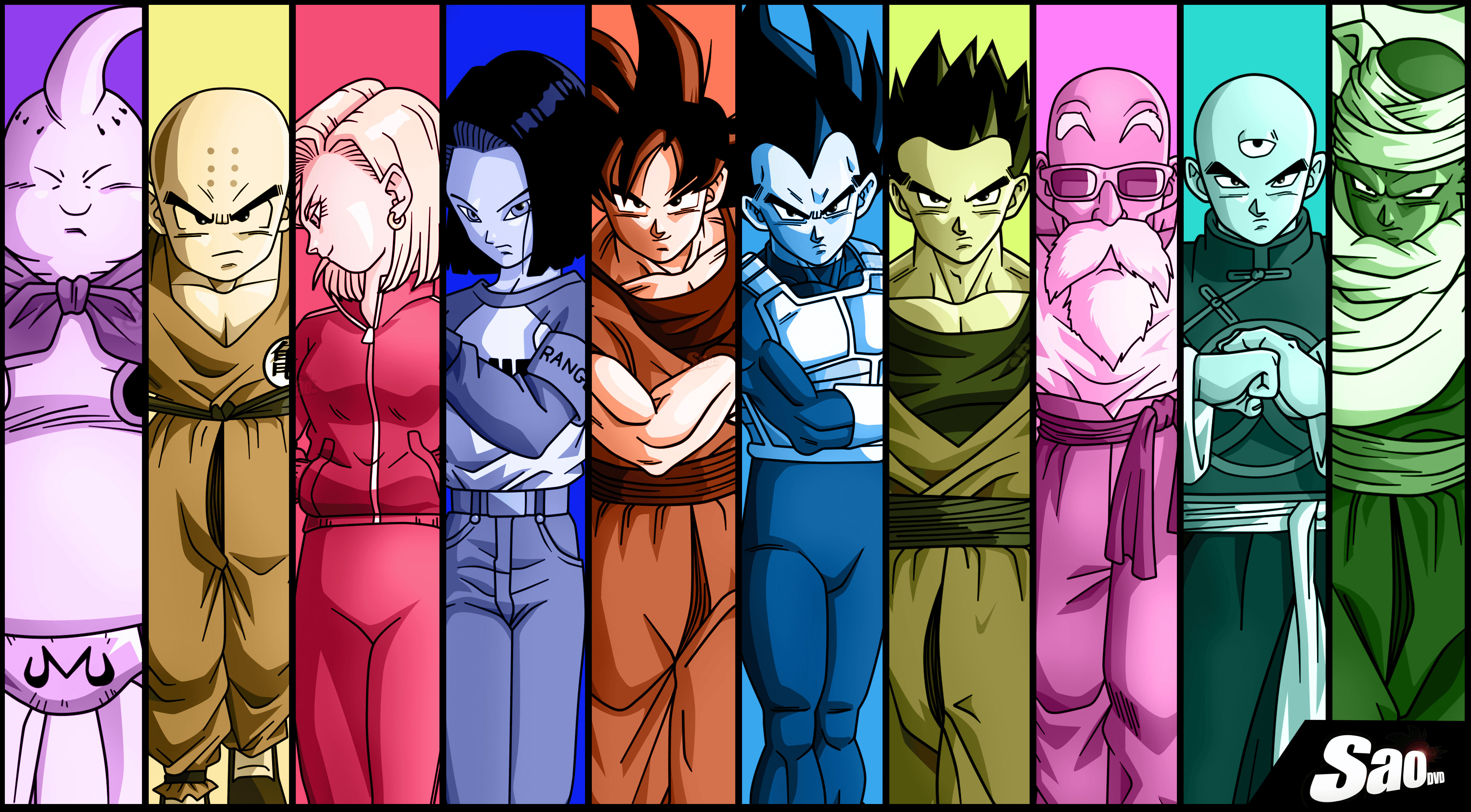 Personaggi Dragon Ball Z Universo 7, 6072x3353 UHD, PC 4K
