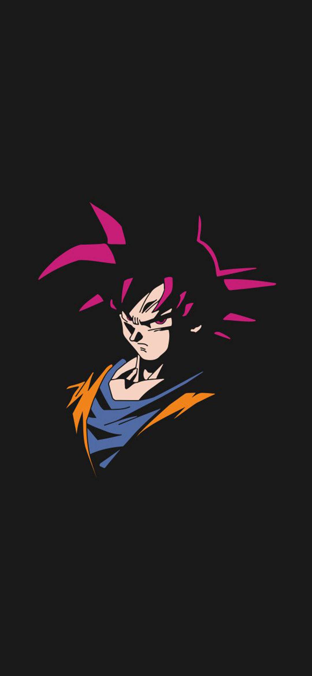Goku Super Saiyan God minimal, 1080x2340 Full HD Verticale, Oppo